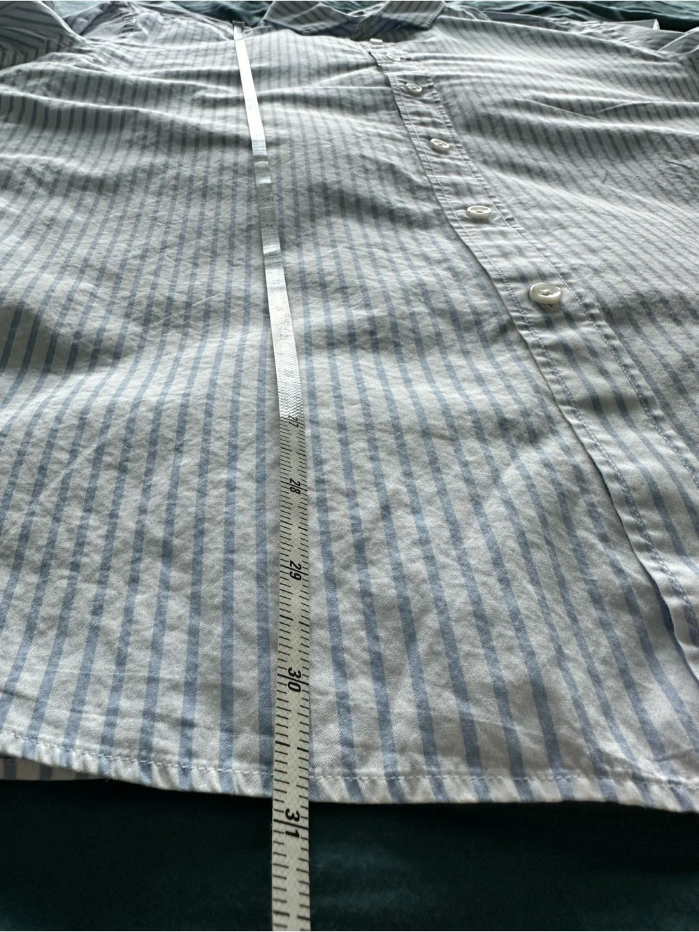J.Crew Ludlow 120’s 2-Ply Dress Shirt Men’s XL Blue White Striped 100% Cotton